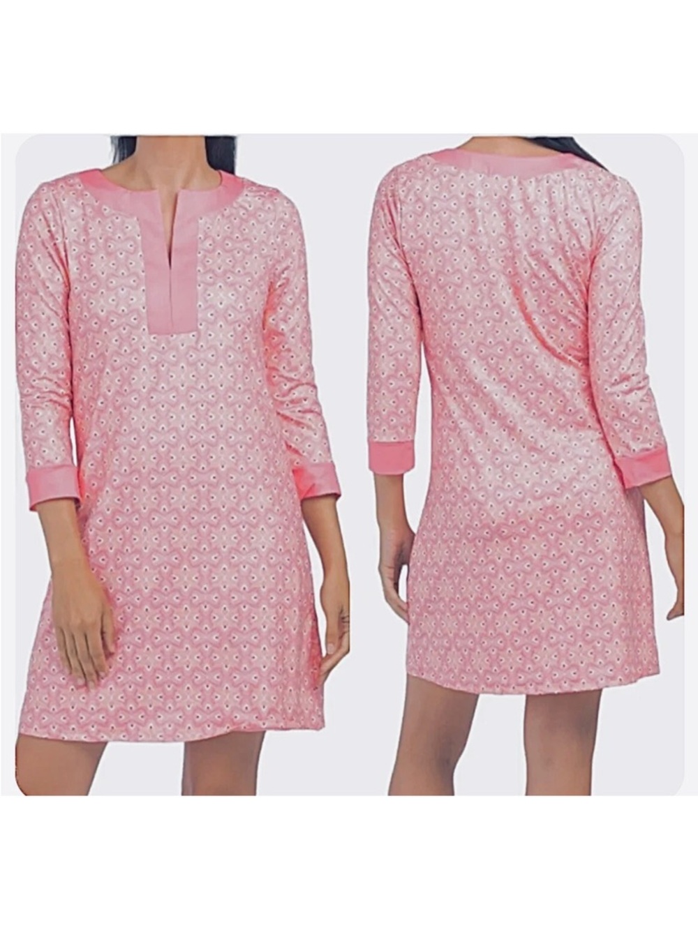 Cabana Life Coral Tide Pink Printed Shift Dress